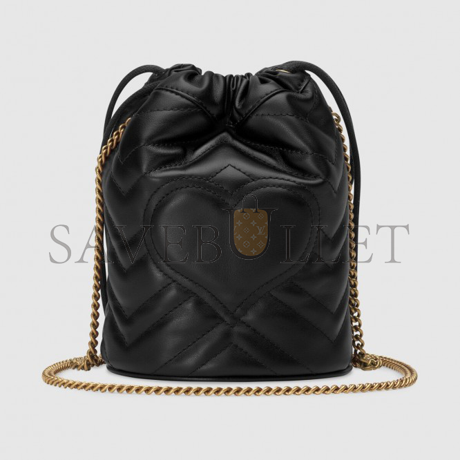 GUCCI GG MARMONT MINI BUCKET BAG 575163  (6.7*5.5*5.1cm)